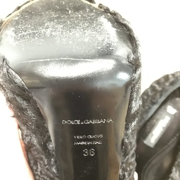 Dolce&Gabbana black leather platform pump like new - Picture 5 of 5